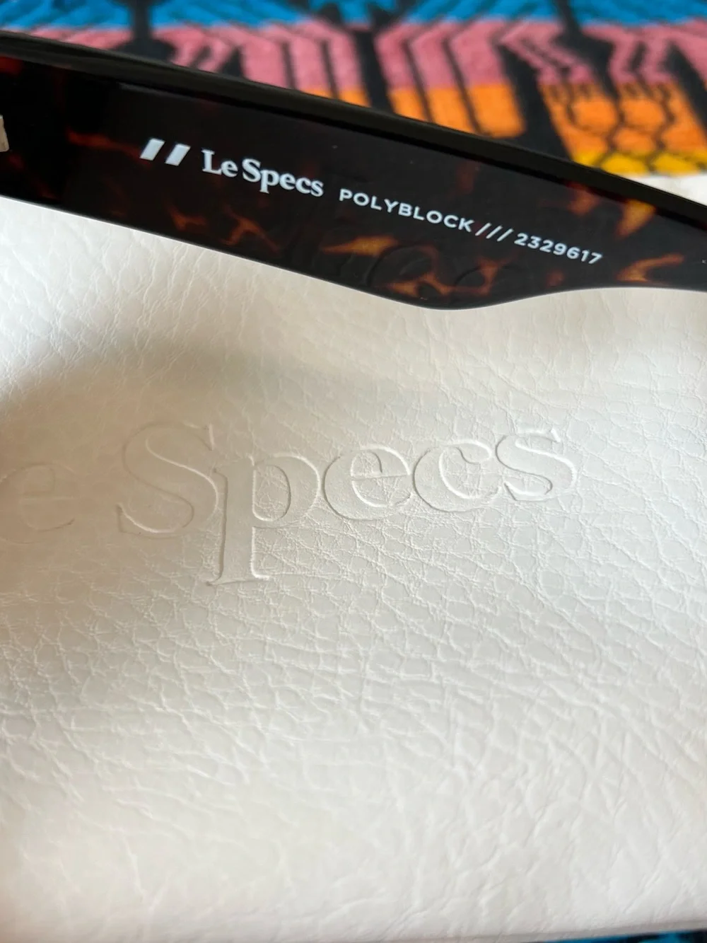 Le Specs Tortoiseshell Square Sunglasses with Brown Lenses